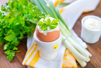 Image showing boiled eggs