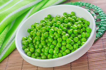 Image showing green peas