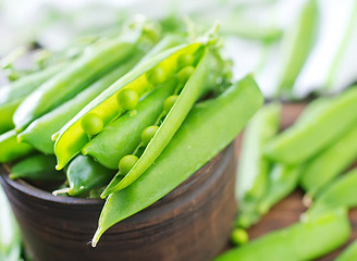 Image showing green peas