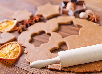 Image showing dough for cookies