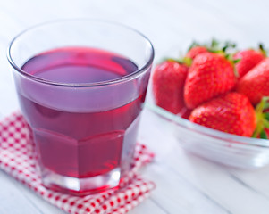 Image showing strawberry juice