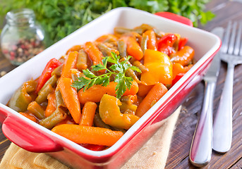 Image showing baked vegetables