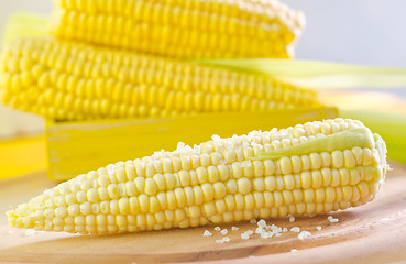 Image showing Corn with salt