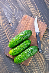 Image showing cucumbers