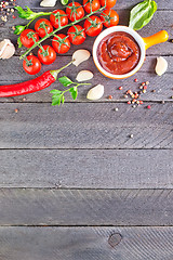 Image showing tomato sauce and spice