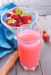 Image showing strawberry juice