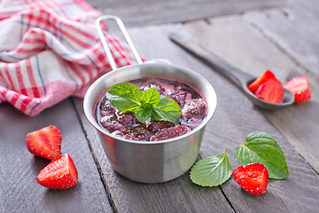 Image showing strawberry jam