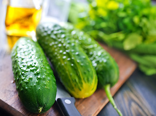 Image showing cucumbers