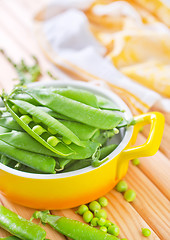 Image showing green peas