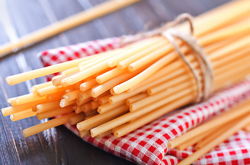 Image showing raw pasta