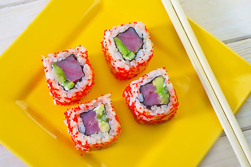 Image showing sushi