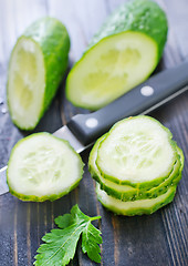 Image showing cucumbers