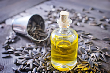 Image showing sunflower oil