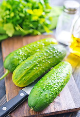 Image showing cucumbers