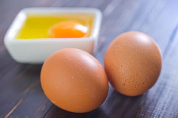 Image showing raw eggs