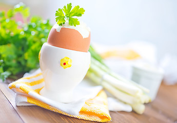 Image showing boiled eggs