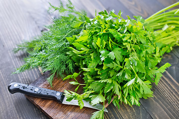 Image showing parsley and dill