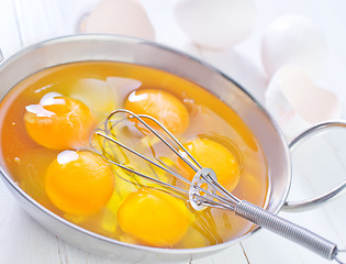 Image showing raw eggs