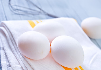 Image showing raw eggs