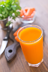 Image showing carrot juice