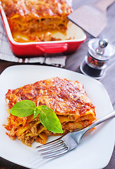 Image showing lasagna