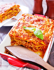 Image showing lasagna