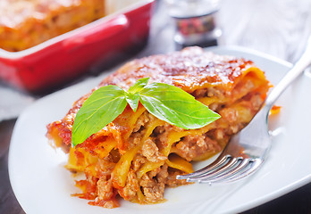 Image showing lasagna