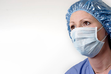 Image showing Lady Surgeon on white background