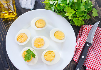 Image showing boiled eggs