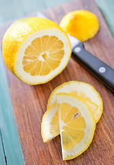 Image showing lemon on board