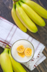 Image showing banana yogurt