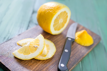 Image showing lemon on board