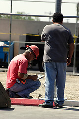 Image showing two construction workers