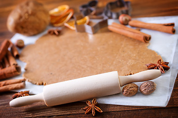 Image showing dough for cookies