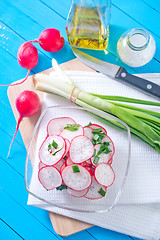 Image showing salad with radish