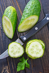 Image showing cucumbers