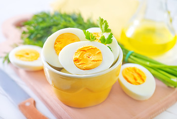 Image showing boiled eggs