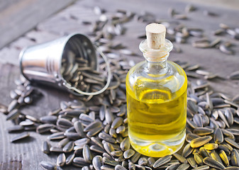 Image showing sunflower oil