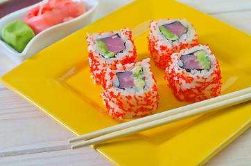 Image showing sushi