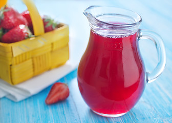 Image showing strawberry juice