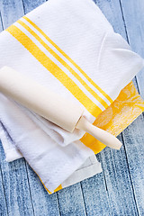 Image showing roling on kitchen towel