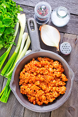 Image showing minced meat with tomato sauce