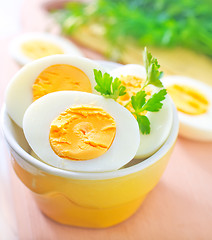 Image showing boiled eggs