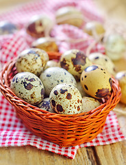 Image showing quail eggs