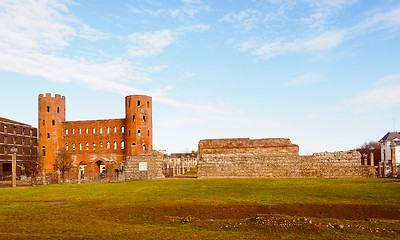 Image showing Retro look Torri Palatine Turin