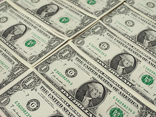 Image showing Dollar notes 1 Dollar