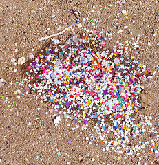 Image showing Retro look Carnival confetti