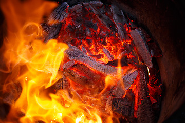 Image showing burning fire