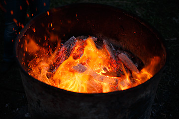 Image showing burning fire