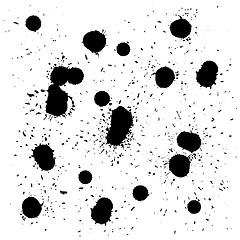 Image showing Brush blot vector on white background. illustration.